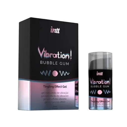 Рідкий вібратор Intt Vibration Bubble Gum зі смаком жуйки 15 мл