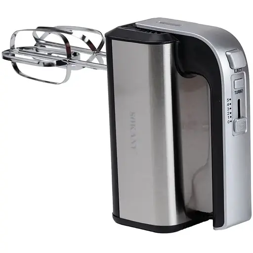 Ручний міксер Sokany CX-6651 з насадками для тесту 5 швидкостей 800Вт Сірий - фото 2