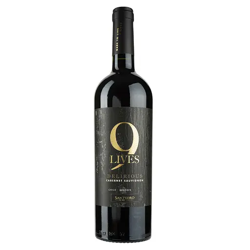Вино Gato Negro Cabernet Sauvignon Reserve 9 життів, червоне, сухе, 13%, 0,75 л