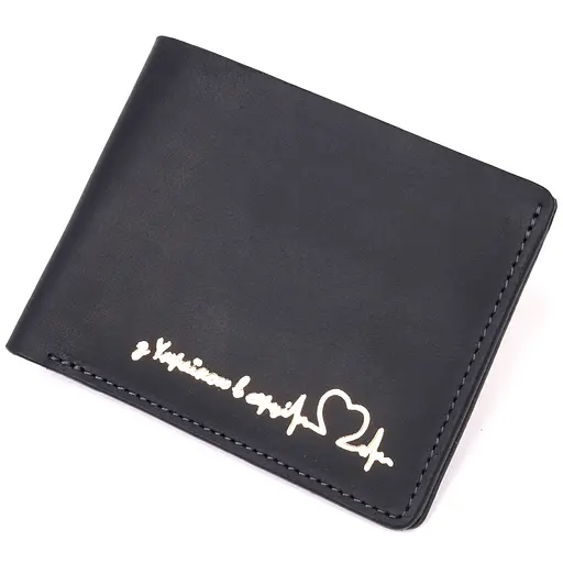 Мужской кожаный кошелек Grande Pelle 11.5х9х1 см acs0024003 - фото 1