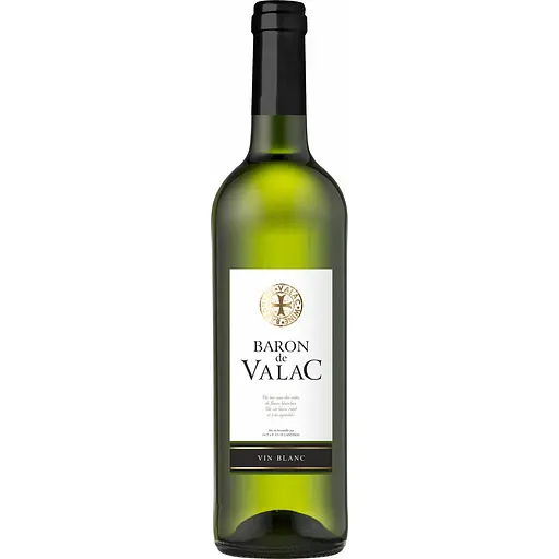 Вино Baron de Valac біле столове сухе 10.5% 0.75 л
