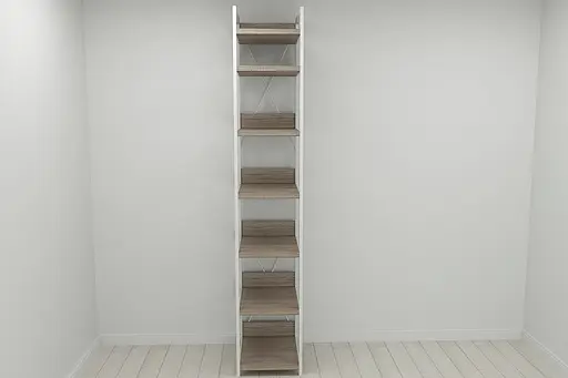 Шкаф Гардероб Уни секция 4 серии Конект Ferrum-decor 220x40x50см Белый металл ДСП Дуб Сонома Трюфель 32 мм (FRD-104558) - фото 8