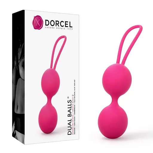 Вагинальные шарики Dorcel Dual Balls, 15.6 см, розовый - фото 3