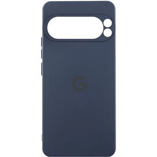 Чохол Silicone Cover Lakshmi Full Camera (AAA) with Logo для Google Pixel 9 Pro Темно-синій / Midnight blue