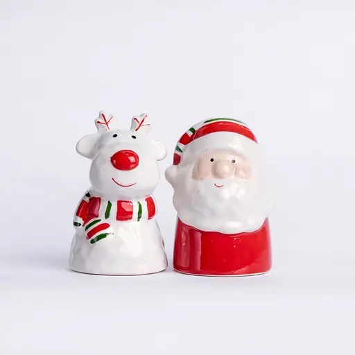 Набір для спецій з порцеляни Yiwu New Year 2 баночки для солі та перцю по 100 мл CR-1-36 