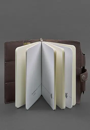 Шкіряний блокнот (Софт-бук) 4.0 темно-бежевий - фото 3