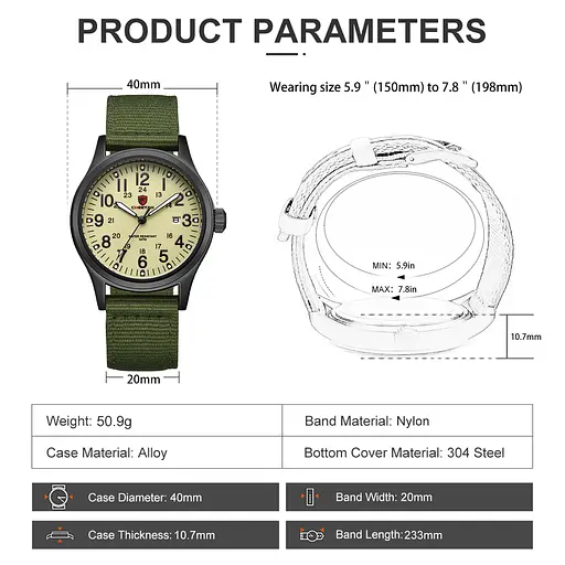 Годинник Cheetah Command Green - фото 6
