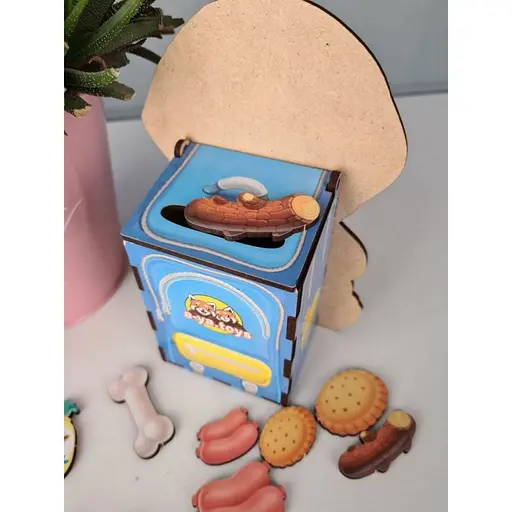 Настільна розвиваюча гра "Нагодуй песиків" Ubumblebees (ПСФ113) PSF113 пазл-сортер - фото 5