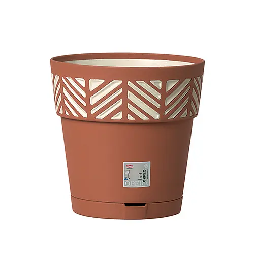 Вазон пластиковый OPERA ORFEO, круглый, с автополивом, 30 см, 11,8 л (94601)