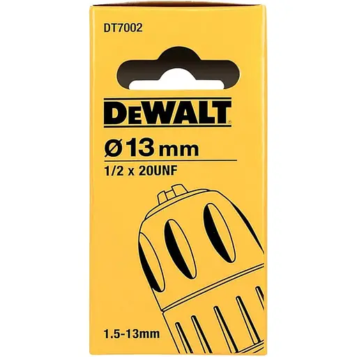 Свердлильний патрон DeWalt High-Tech 13 мм 1/2" х 20 UNF (DT7002) - фото 2