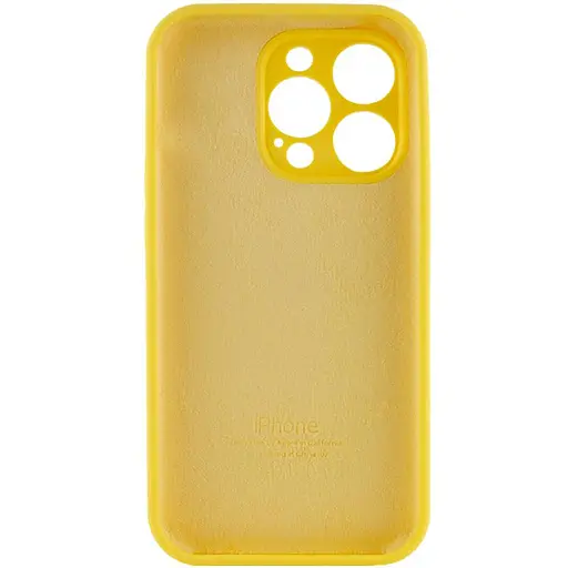 Чохол Epik Silicone Case Full Camera Protective AA для Apple iPhone 13 Pro 6.1 Жовтий/Yellow - фото 4