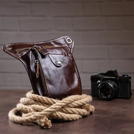 Чоловіча шкіряна сумка Vintage 16х22х3,5 см sum0012284 - фото 7