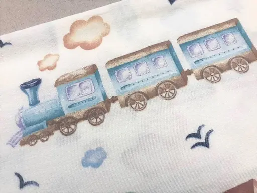 Пеленка фланель Moontime "Поезд" - фото 2