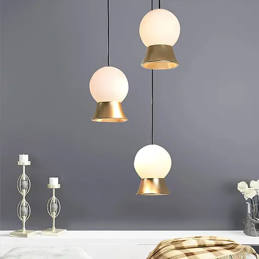 Підвісний світильник Fuji LED у золотому корпусі Line.F MJ 103/1 GD - фото 1