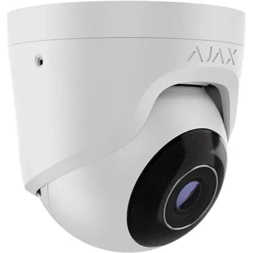 Проводная охранная IP-камера Ajax TurretCam (5 Mp/4 mm) White 5 Mp