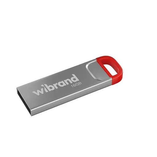 USB флеш накопичувач Wibrand 16GB Falcon Silver-Red USB 2.0 WI2.0/FA16U7R - фото 1