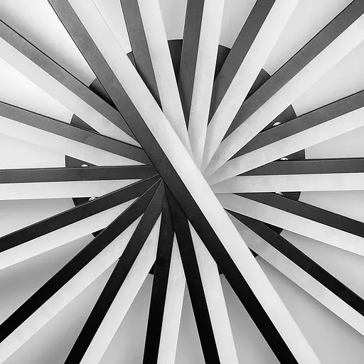 Люстра з геометричним дизайном у чорному корпусі | Арт. MJ 195/9 BK | Line F - фото 6