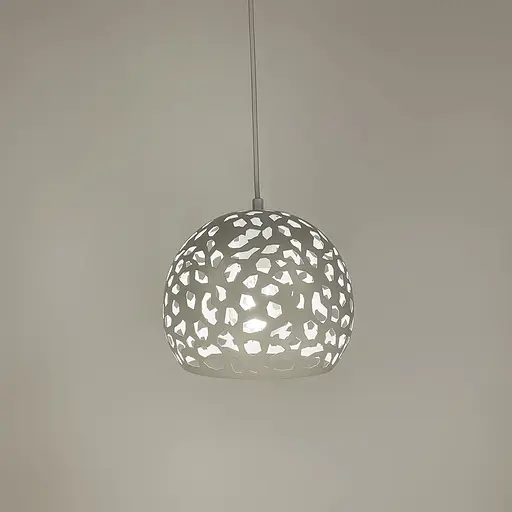 Світильник Лофт у білому корпусі Ø 20 см | Арт. MJ 1911-200 WT | Line F - фото 3