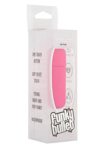 Вібратор для клітора Toy Joy Funky Bullet 5 см рожевий - фото 2