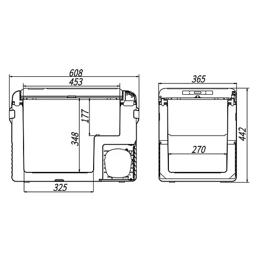 Компрессорный автохолодильник Alpicool CL40 (37 литров) - фото 7
