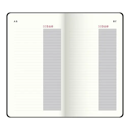 Еженедельник датированный Buromax Liga 2026 черный 153 х 83 мм (BM.2894-01) - фото 9