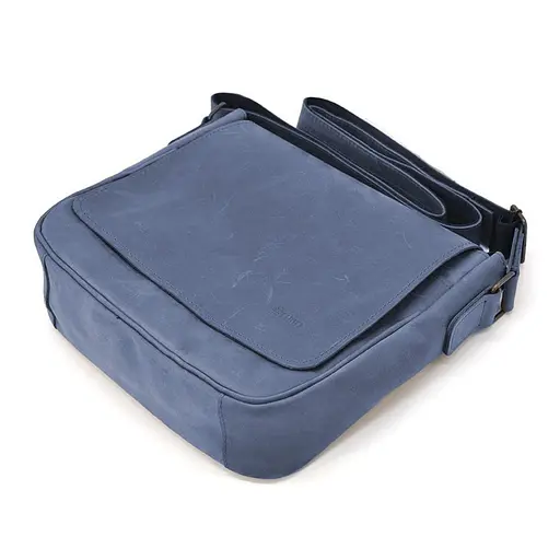 Чоловіча шкіряна сумка через плече TARWA 28х26х9 см sum0028294 - фото 5