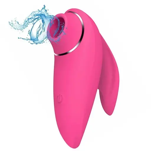 Вакуумний стимулятор клітора I’MCUM Dolphin Kiss 3 режими стимуляції Рожевий (IM-KXY022)