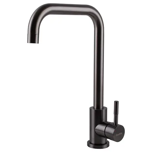 Змішувач для кухні EcoMIX Stella STE-203L-GP графітовий з нержавійки для зручного використання та довговічності