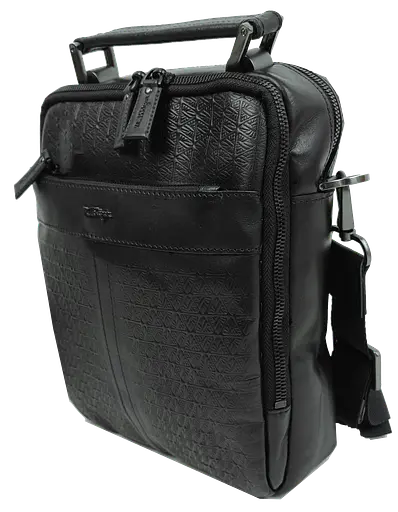 Кожаная мужская сумка, барсетка черная Mykhail Ikhtyar sum0028764 - фото 3