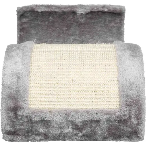 Кігтеточка-хвиля Trixie Wave для котів плюш/сизаль сіра 29x18x50 см [CD] - фото 2