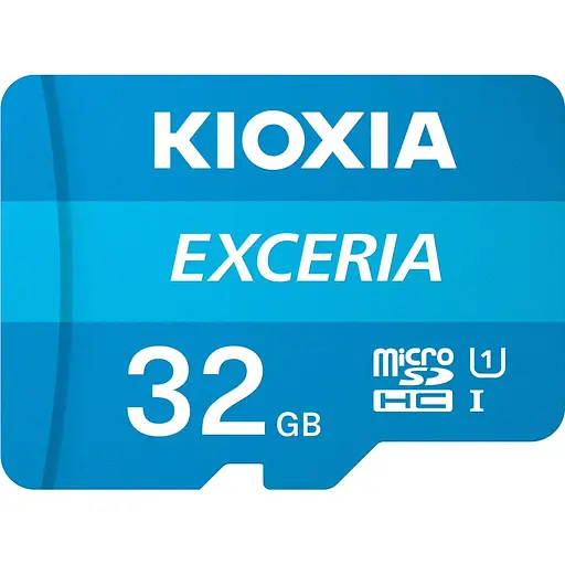 Карта памяти Kioxia MicroSDHC 32GB UHS-I Class 10 Exceria R100MB/s + SD-адаптер (LMEX1L032GG2) - фото 1