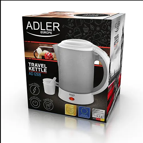 Чайник пластиковий 0,6 л - дорожній Adler AD 1268 - фото 9