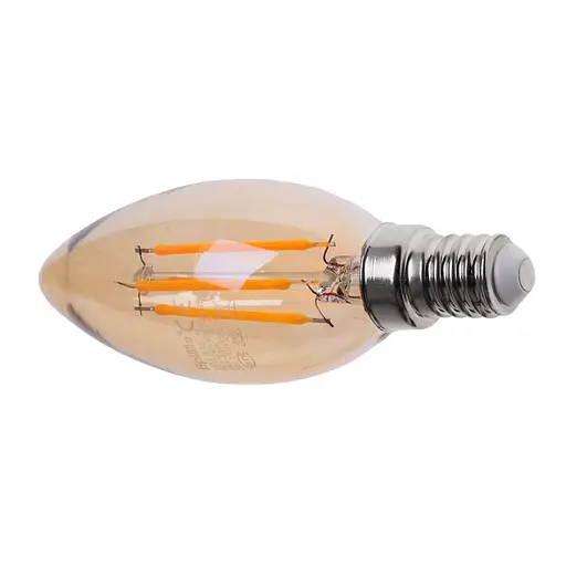 Лампа Brille світлодіодна LED 6W E14 COG WW C35 Amber 220 В - фото 3