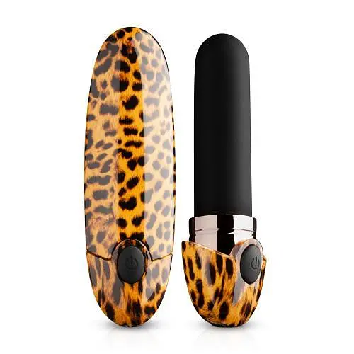 Вібратор Panthra Asha Lipstick Mini 10 см леопардовий - фото 2