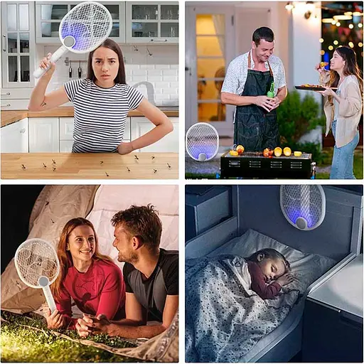 Электрическая мухобойка Epik WD-956 Rechargeable 1200mAh White [111174] - фото 5