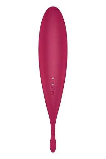 Вакуумний кліторальний стимулятор з вібрацією Satisfyer Twirling Pro+ червоний - фото 5