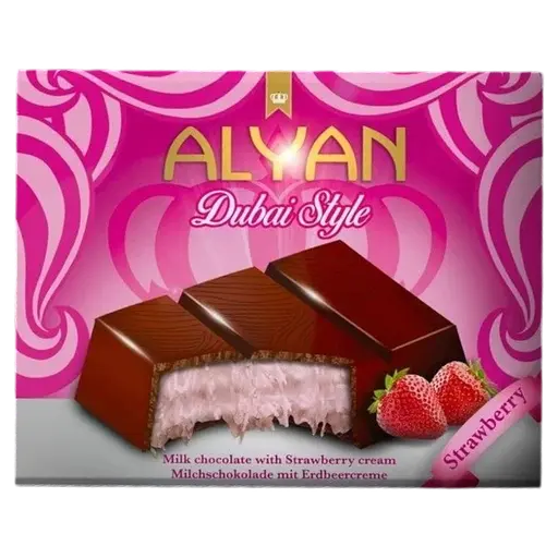 Дубайский шоколад Alyan Dubai с клубничным вкусом 100 г - фото 2