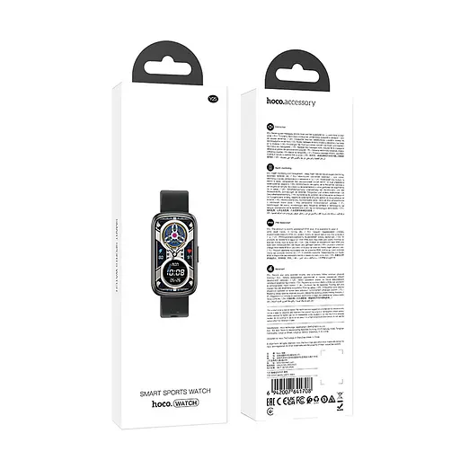 Смарт-годинник Hoco Smart Watch Y25 Smart sports watch Black - фото 5