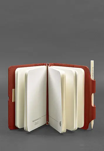 Жіночий шкіряний блокнот (Софт-бук) 3.0 кораловий - фото 3