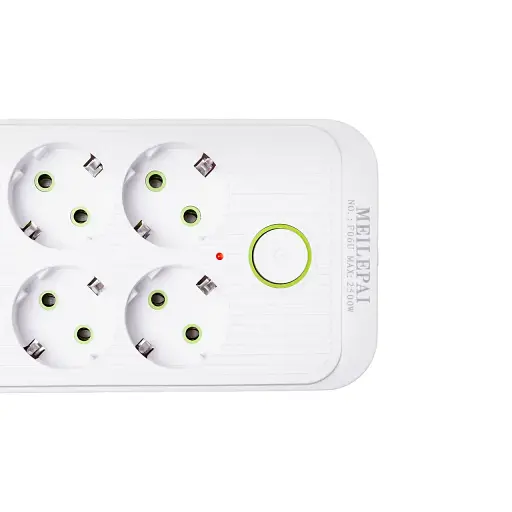Сетевой фильтр-удлинитель Yiwu HP-5-25 SMART F06OU на 6 розеток 5 USB 5 метров белый - фото 3