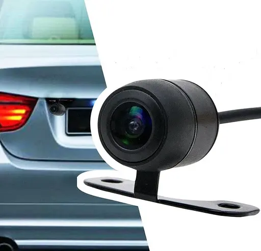 Автомобильная камера заднего вида с активной разметкой линиями крепления «бабочка» на автомобиль IP68 Черный - фото 2
