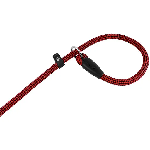 Поводок-удавка для собак Barksi Active (длина 183 см диаметр 12 мм) шахматы черно-красный - фото 2