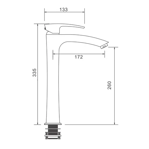 Змішувач для умивальника Gappo G1007-32 Золотий - фото 6