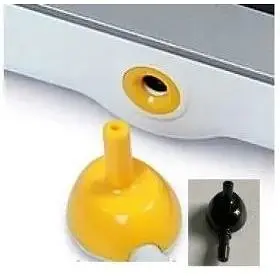 Конектор перехідник для з'єднання манжети з тонометром Microlife кутовий жовтий чорний - фото 3