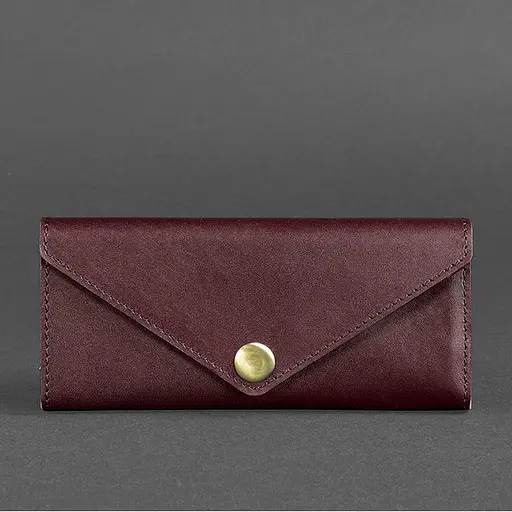 Жіночий шкіряний гаманець Керрі 1.0 бордовий краст - фото 7