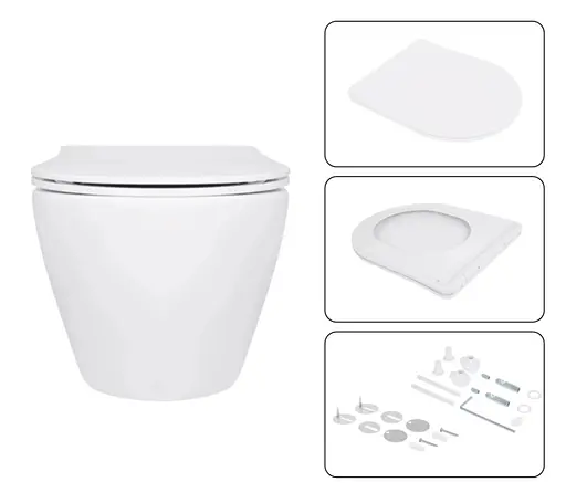 Набір Q-tap Nest 4 в 1 підвісний унітаз Jay Ultra Quiet 520x360x320 + комплект інсталяції QT07335175W48198 - фото 6