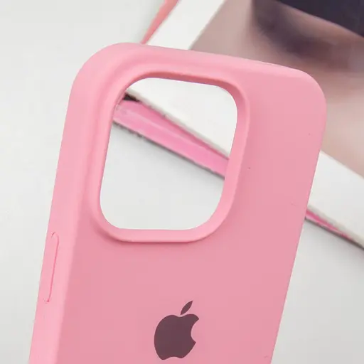 Чохол Silicone Case Full Protective (AA) для Apple iPhone 16 Pro (6.3) Рожевий / Pink - фото 4