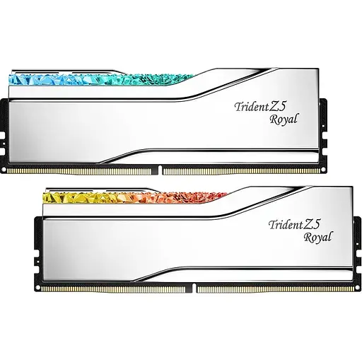 Модуль памяти DDR5 G.Skill Trident Z5 Royal 2x16GB 6000MHz Silver (F5-6000J2836G16GX2-TR5S) [148658]
