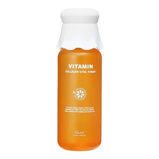Тонік для обличчя Quret Vitamin Collagen Vital Toner вітамінний з колагеном 115 мл - фото 1