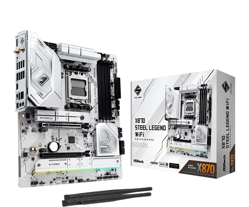 Материнська плата ASRock X870 Steel Legend Wi-Fi Socket AM5 (X870 STEEL LEGEND WIFI)